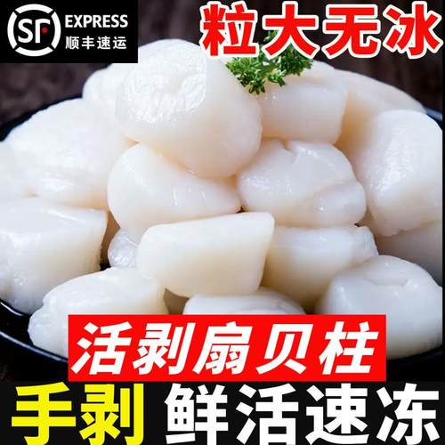 冷冻新鲜活剥扇贝柱瑶柱