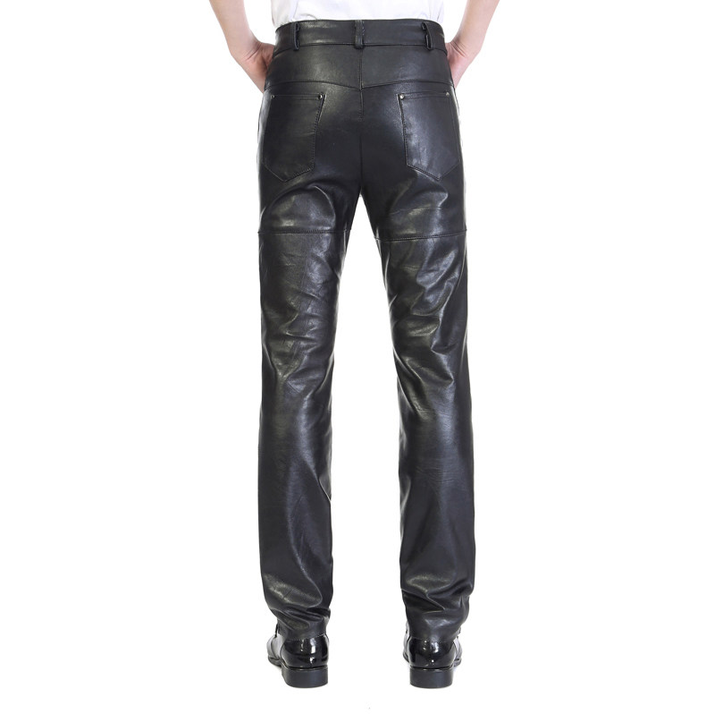 Pantalon cuir homme droit pour hiver - Ref 1492921 Image 5