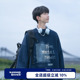 宽松休闲厚打底衫 2026新款 BROWN藏青加绒圆领卫衣男冬季 WASSUP