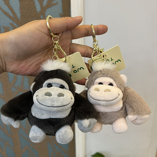 可爱大猩猩钥匙扣挂件毛绒玩具丑萌金刚玩偶背包挂饰公仔送女男生