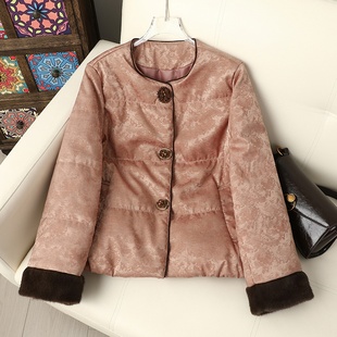 新中式国风棉衣外套女冬季新款时尚洋气妈妈装加厚保暖棉袄小香风