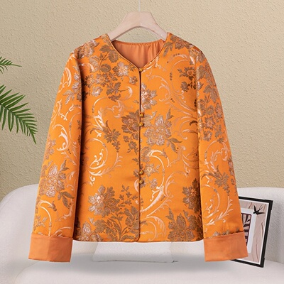 新中式重工刺绣妈妈春装外套女装