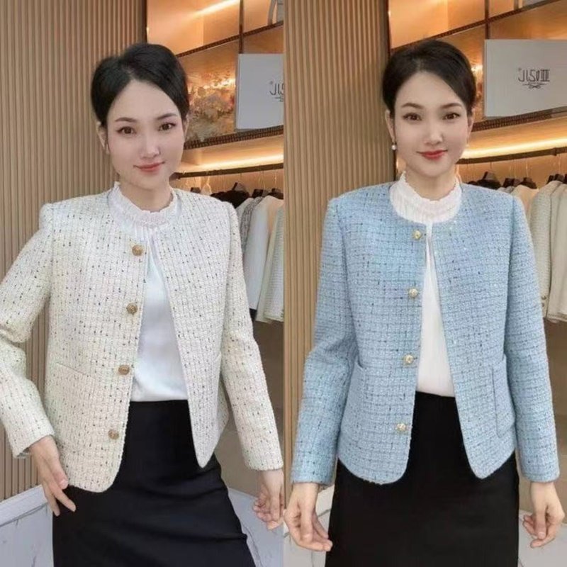 时尚妈妈气质小香风外套中年女装