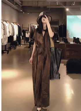 香云纱连衣裙子女士装春