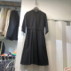 S码 黑色气质连衣裙V领中袖 收腰连衣裙
