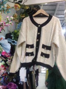 清不退不换看好再拍小香风针织开衫 毛衣外套59.9