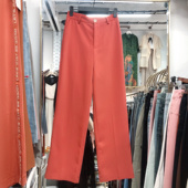 清S码 铁锈红阔腿裤 垂感显瘦不退不换看好再下单