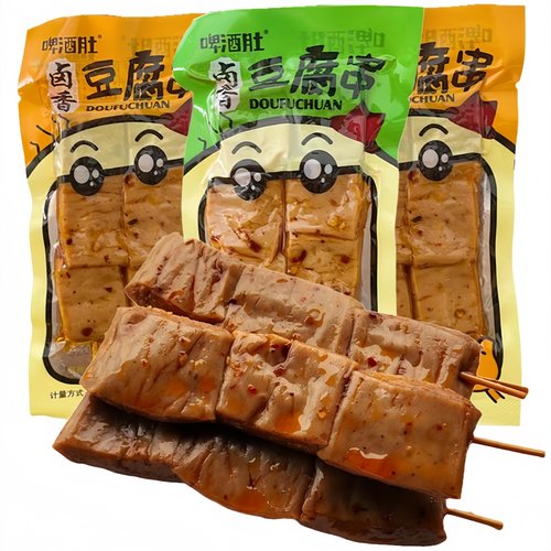 啤酒肚麻辣豆腐串香菇散装休闲