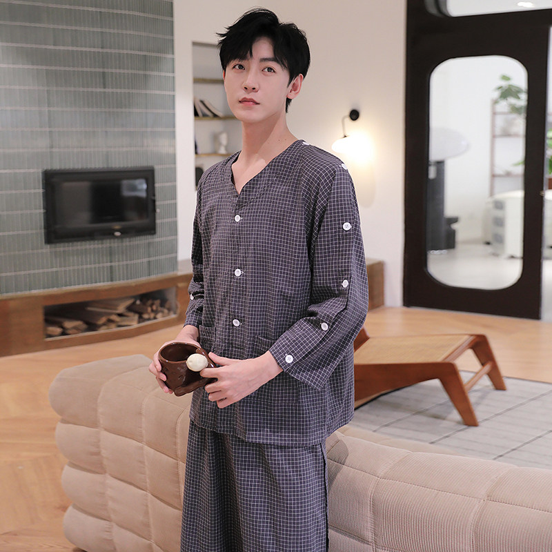 颜叶艾灸服女纯棉裤子侧开按摩服