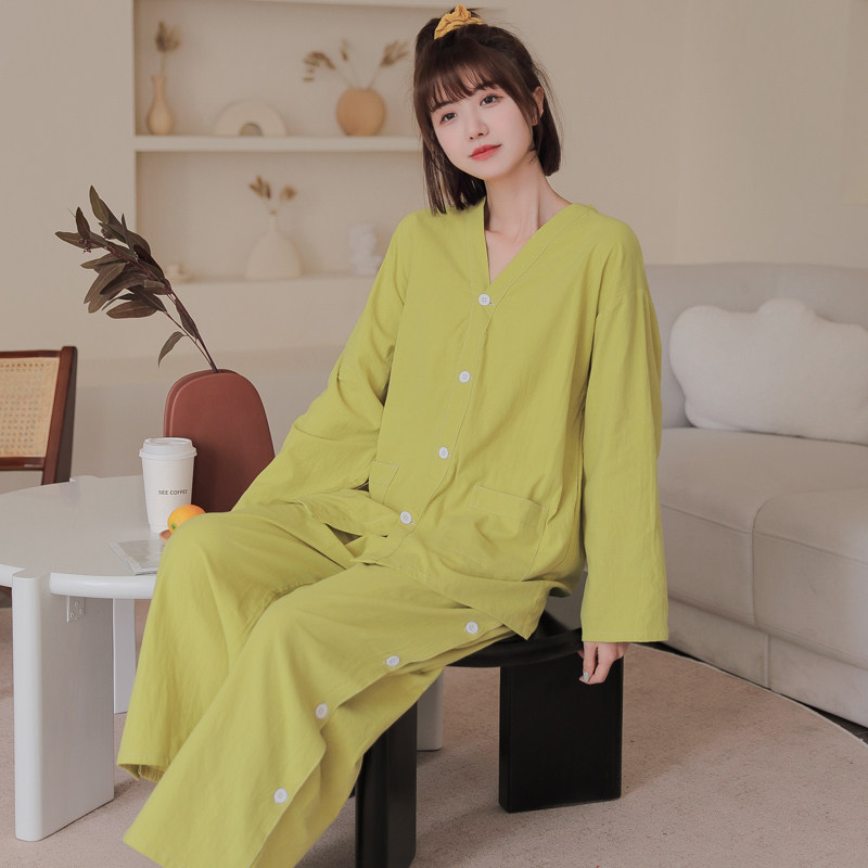 艾灸服长款纯棉大码套装