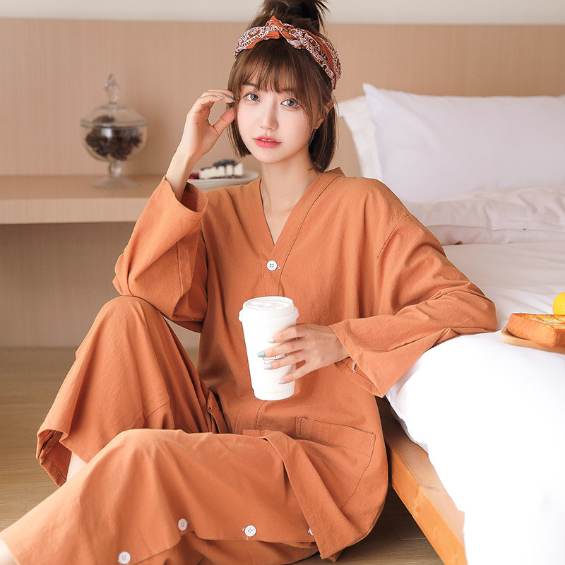 艾灸服纯棉情侣款长袖长裤高档
