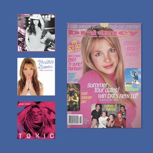 布兰妮复古杂志封面音乐专辑封面海报宿舍桌面墙贴房间装饰画ins