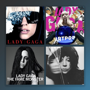 lady gaga 音乐专辑封面海报 墙贴酒吧餐厅装饰画