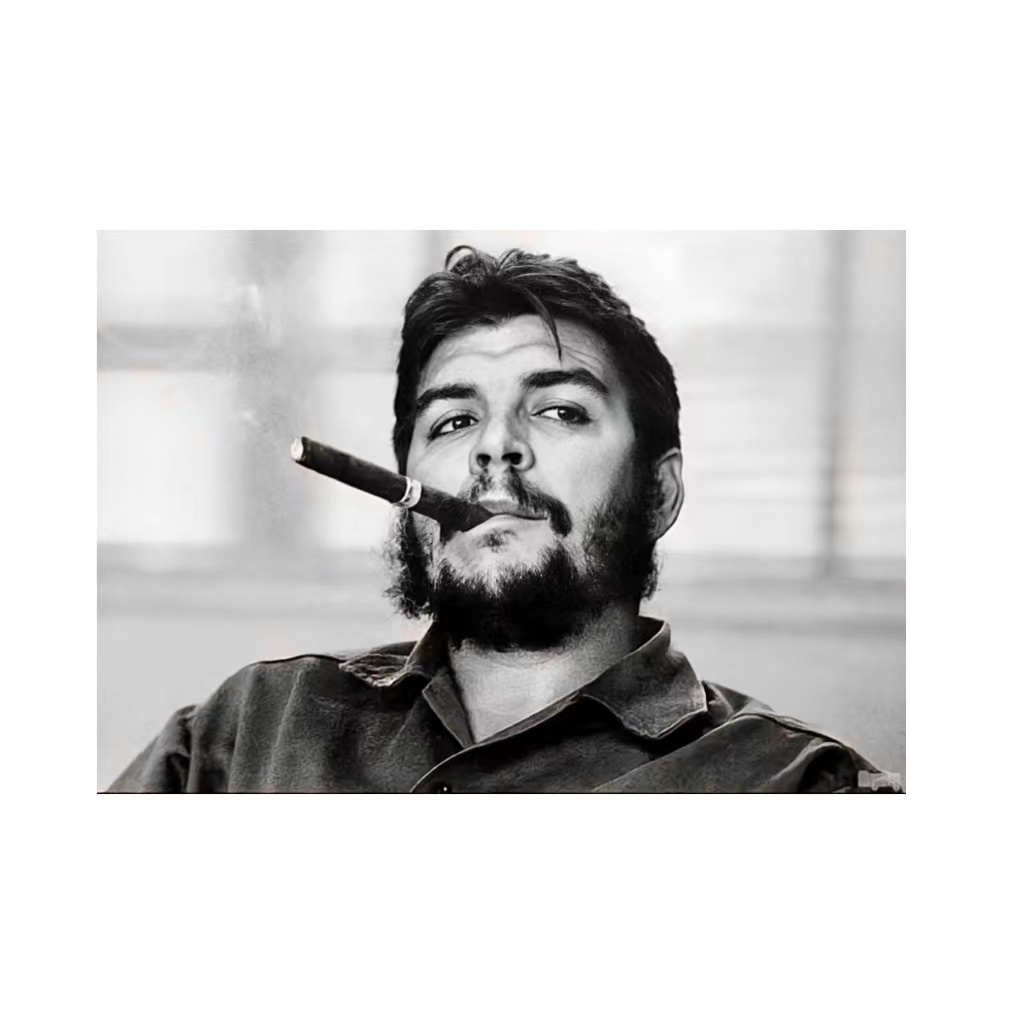 高清切格瓦拉海报装饰画画芯咖啡馆西餐厅宿舍卧室墙贴纸拍照背景