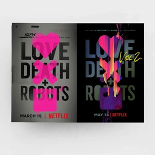 爱死亡机器人海报 love death robots赛博朋克卧室宿舍墙贴装饰画