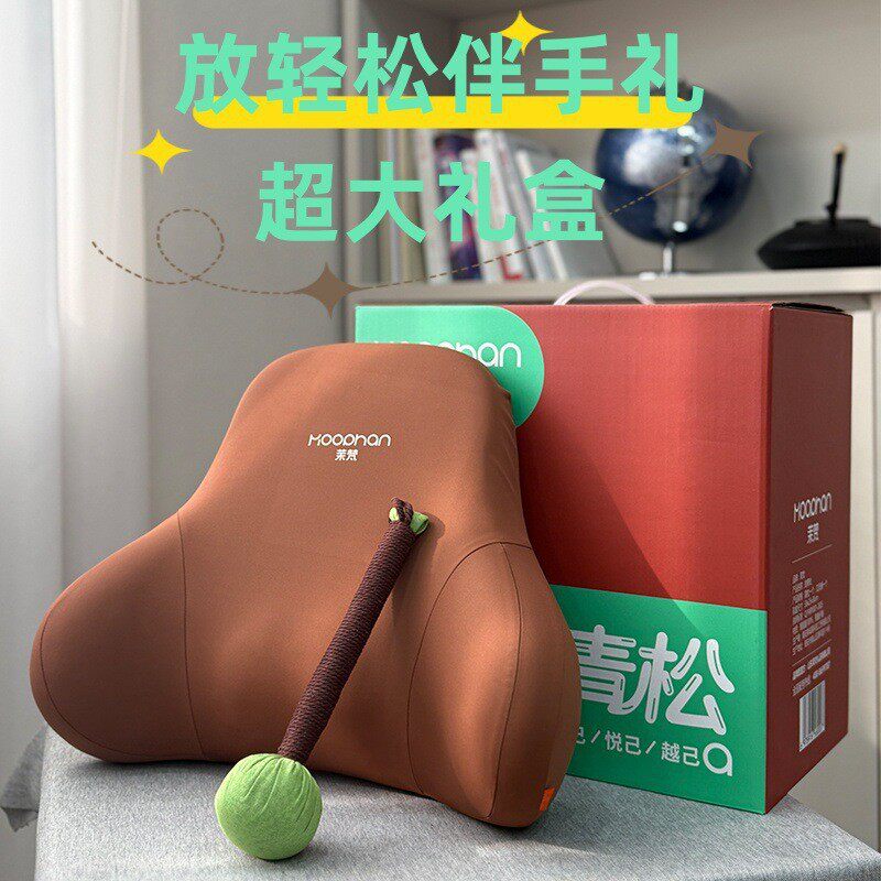 办公室高级感伴手礼记忆棉靠枕礼盒礼品实用送员工顾客生日礼物