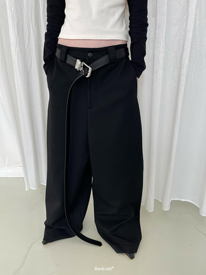 自然腰低档长裤西装裤