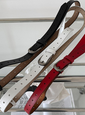 Rockrio Rarelicold  五角星窄款皮带