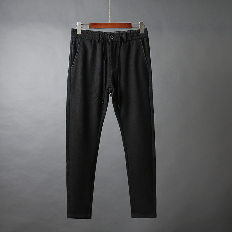 秋冬男士休閑褲韓版潮流修身彈力小腳男長褲黑色百搭哈倫褲HH928在類目 男裝, 休閒褲中 - 來自Buy2taobao.com提供專業的淘寶代購服務