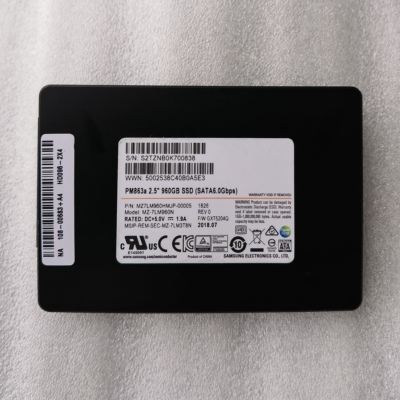 准新PM863A 960g SATA3.0企业级服务器固态硬盘SSD 2.5寸7mm拆机