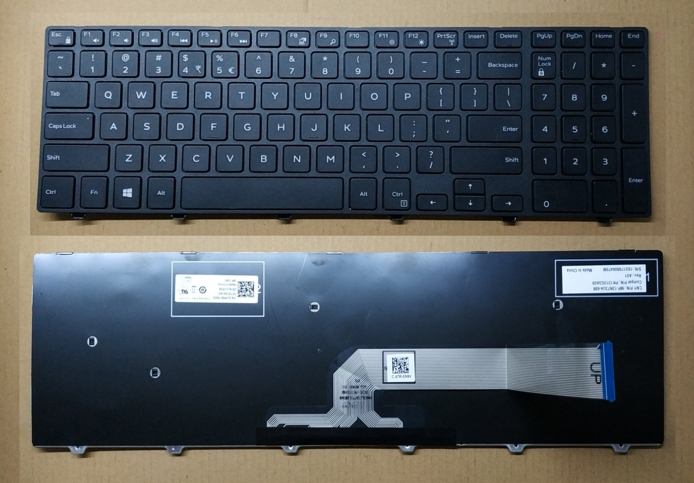 dell inspiron 15-5555笔记本键盘0jyp58 9.8新