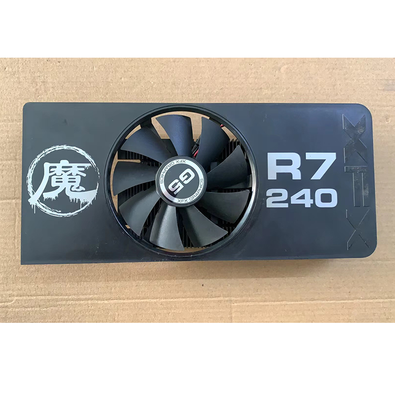 R7 240A卡皇显卡散热器风扇2针接口台式显卡风扇【二手】