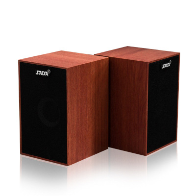 电脑手机木质迷你小音箱USB2.0小音箱家用扬声器L135[同城小时达]