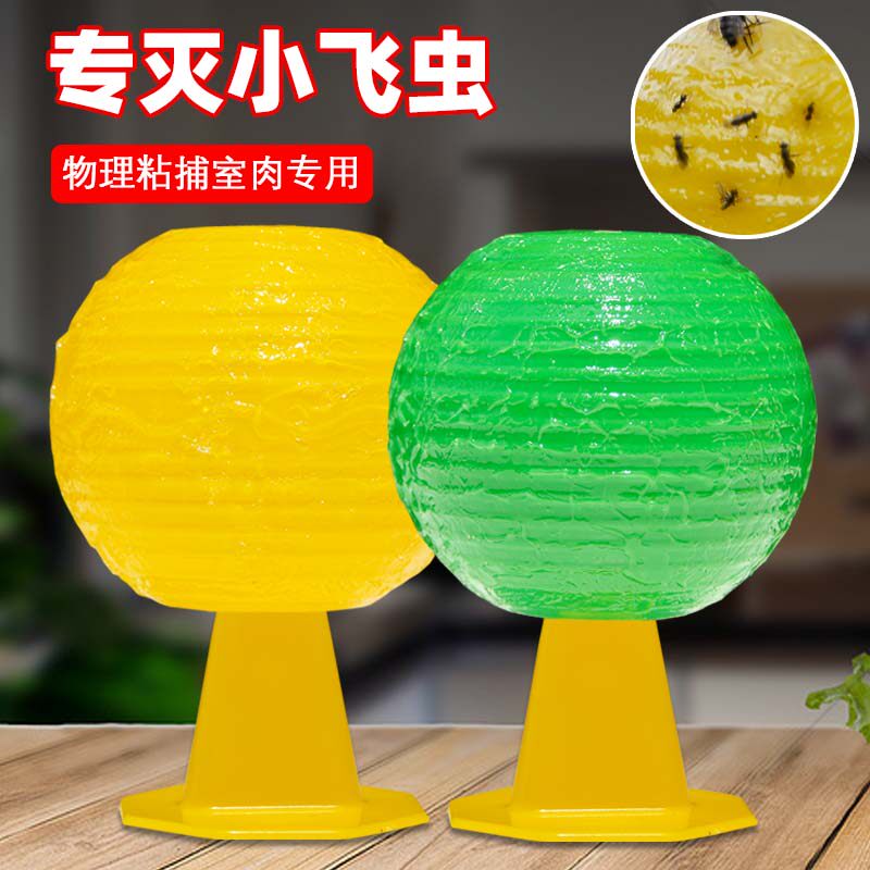 果蝇诱捕器小飞虫灭杀神器室内去除蚊虫克星厨房蠓虫粘虫球诱苍蝇