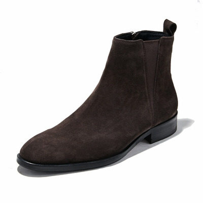 2020 NEW LEATHER CHELSEA BOOTS MENS BOOTS HIGH TOP LEATHER BOOTS NUBUCK LEATHER MARTIN BOOTS CASUAL MENS SHOES TREND BOOTIES