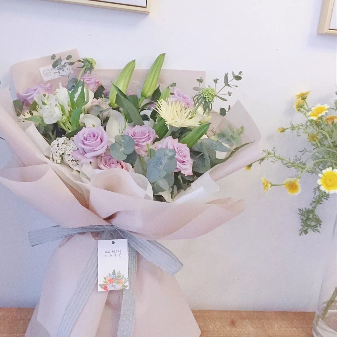 母亲节卡片情人康乃馨小清新鲜花花束浪漫表达祝福贺卡表白小挂卡