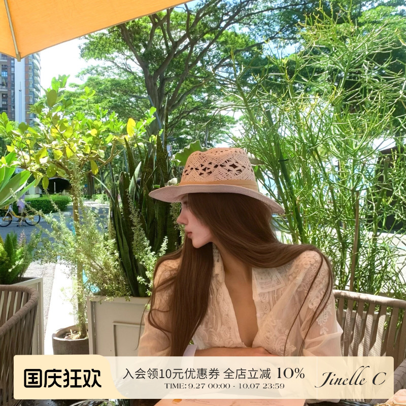 JC2025秋季新品法式设计感洋气气质蕾丝拼接v领雪纺衬衫衣女上衣