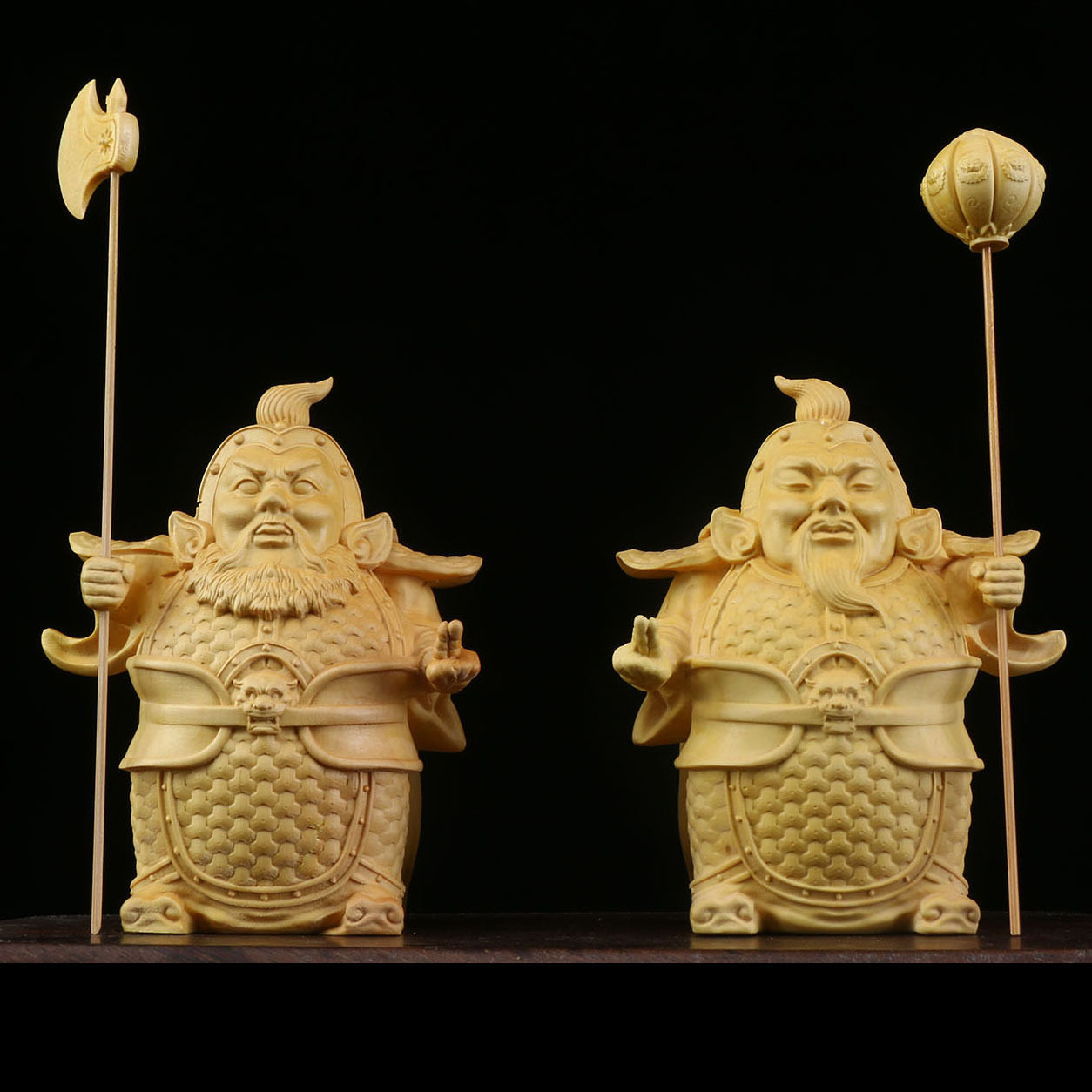 金匠大作雕门神哼哈二将摆件一对家居装饰品客厅电视柜摆设送礼品,家居饰品,根雕,淘宝优惠券,粉丝福利购,淘宝优惠卷