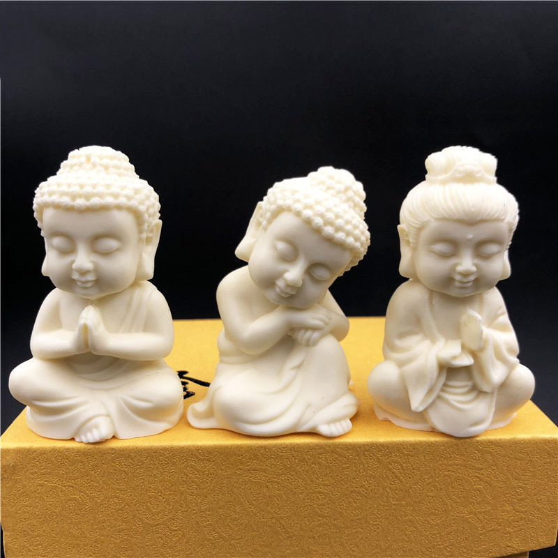 金匠大作果雕刻小如来释迦牟尼宝宝佛像三宝佛地藏王手把玩件车摆