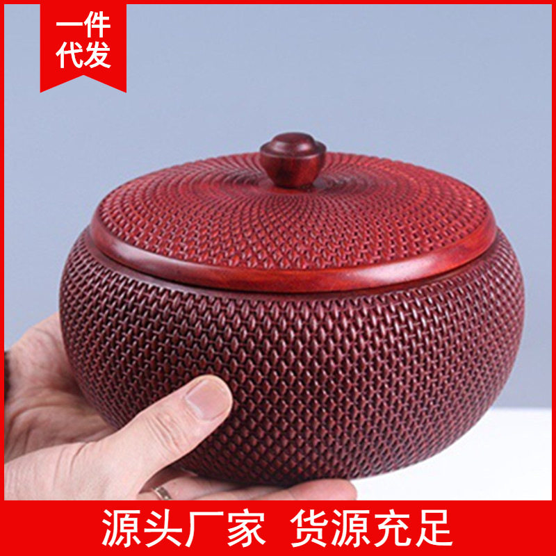 金匠大作包邮工厂直销大号非洲小叶紫檀茶叶水滴茶叶罐一件包邮木