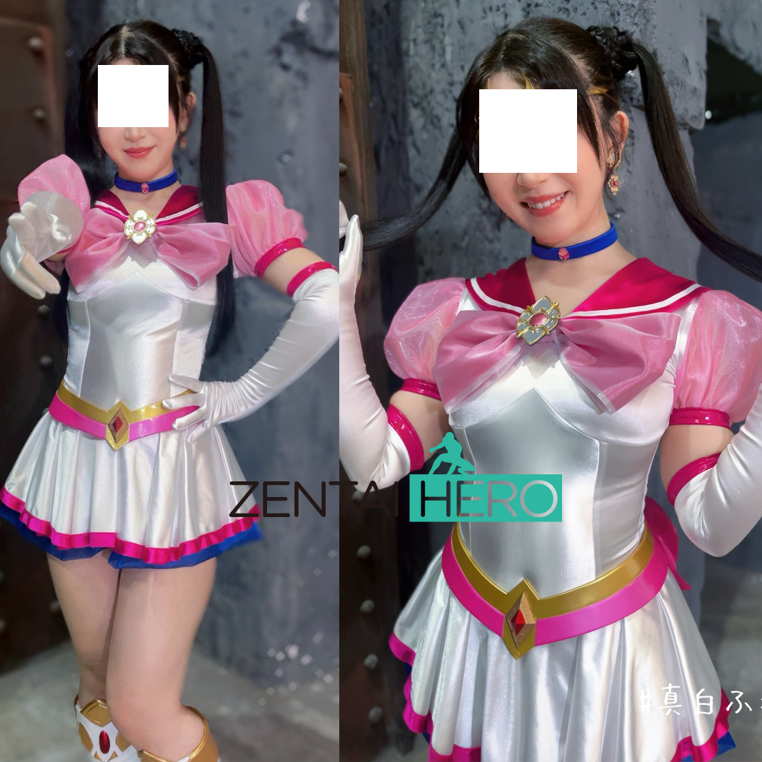 giga美少女战士水手服装连体cosplay服装粉白缎面Sailor Cosplay