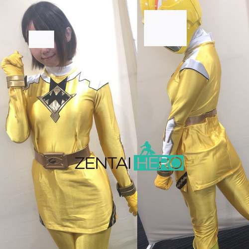 特摄女英雄性感战队金色缎面拼接角色扮演紧身衣gigalady cosplay