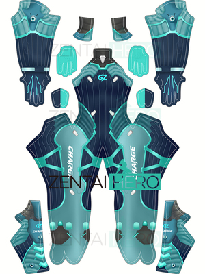 独家守望游戏 D.Va Guangzhou Charge 广州冲锋队 莱卡连体紧身衣