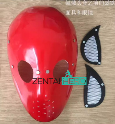 不含眼睛 红色黑色蜘蛛faceshell立体塑形面具 面罩 现货四个码