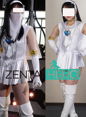 特摄giga性感蒙面白色缎面美圣女水手服美少女战士cosplay连体裙
