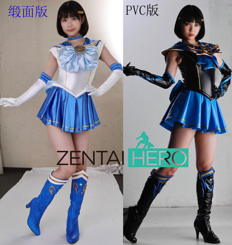 亮面PVC紧身衣角色扮演美少女