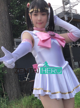特摄giga性感白色缎面美圣女水手服美少女战士cosplay连体裙