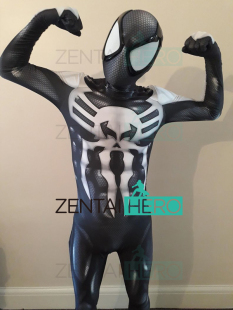 2099角色扮演服装 Venom 毒液蜘蛛2099莱卡连体紧身衣 炫酷黑色版
