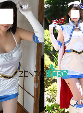 GIGA特摄魔法美少女战士Fontaine缎面拼接连衣裙cosplay服含披风