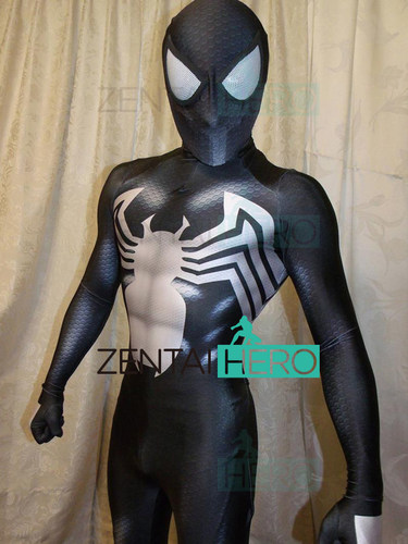 新版 毒液2 连体紧身衣 Symbiote Venom Spiderman Cosplay 莱卡