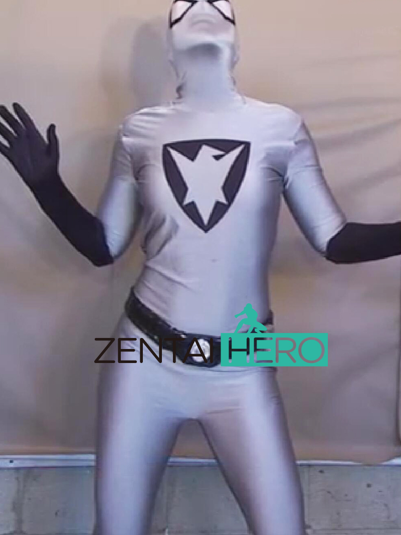 性感紧身衣灰色女战斗员cosplay