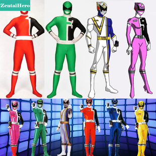 实拍 超能战士SPD战队英雄紧身衣Power Rangers 特搜战队刑事连者