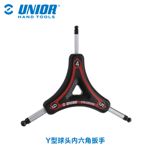 UNIOR三向内六角扳手六角螺丝刀六棱工具Y型球头六角扳手