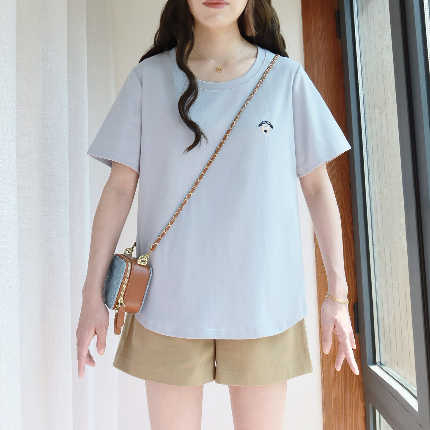 大码短袖T恤女200斤胖mm夏季2026新款正肩宽松弹力刺绣胖妹妹上衣