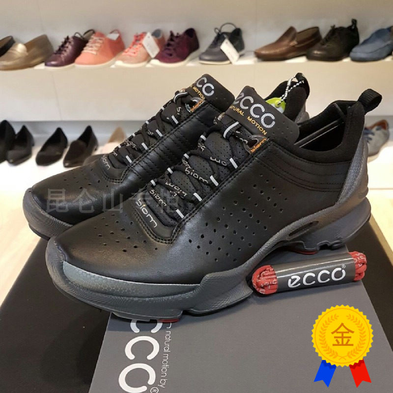 昆仑山正品ECCO爱步男鞋运动鞋牛皮BIOM跑鞋健步C 091504 91504
