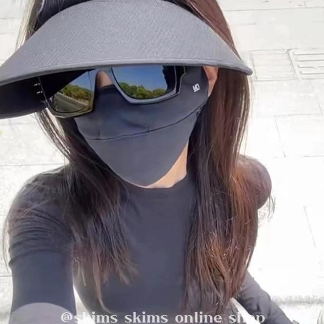 现｜skims卡戴珊香秀同款修身纯色长袖打底衫圆领弹力薄款防晒t恤